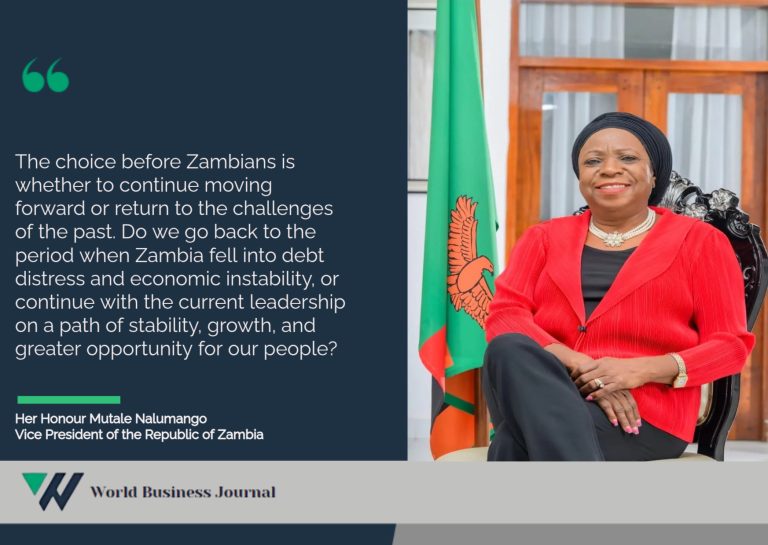 W.K Mutale Nalumango, Zambia Vice President, on the UPND’s First Term, Zambia’s Economic Direction and What Is at Stake in the Election